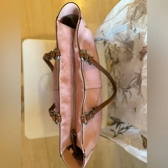 Coach Pink Pebble Purse - Picture 4 of 12